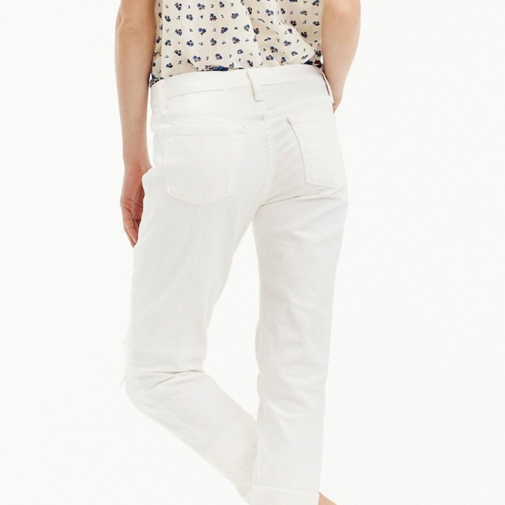 J. CREW White Slim Boyfriend Jean New